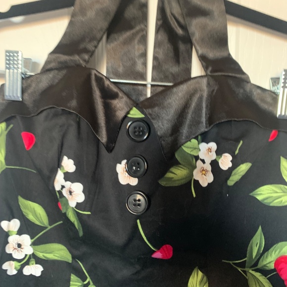 Cute Cherry Halter Dress - Picture 2 of 6